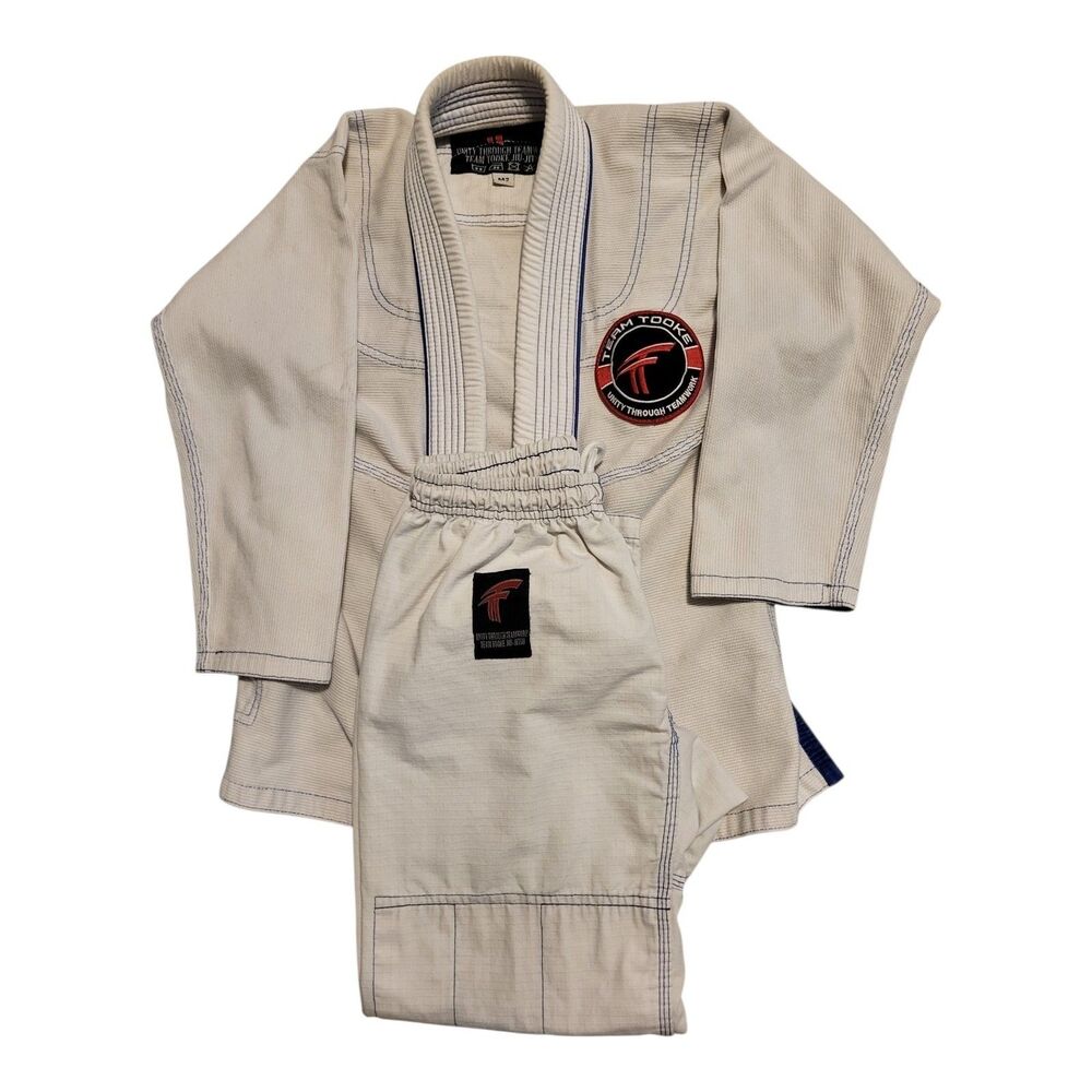 Jiu-jitsu Gi Youth Size M2 White Kids BJJ Team Tooke